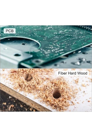 Pcb Mini Karbür Freze Kesici 1.0-3.0mm 10 Lu Set 3.175mm Shank
