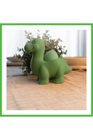 Vaveni 3d Baskı Dinozor Yumurtalık - Sevimli Eggosaurus Yumurta Tutucu-yeşil Arz