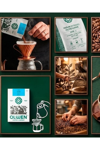 Olwen Coffee Öğütülmüş Ve Demlemeye Hazır Filtre Kahve - 250 Gr 2'li Set Base 2 Çikolata, Karamel, Yoğun