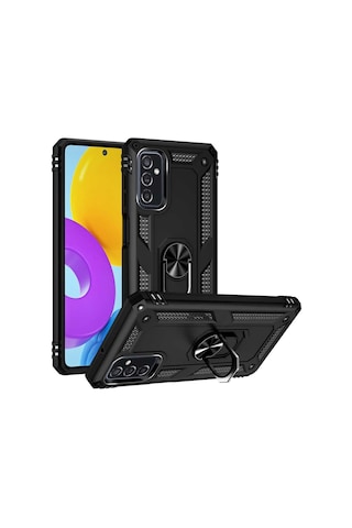 Samsung Galaxy Uyumlu M52 Kılıf Zore Vega Kapak-Siyah