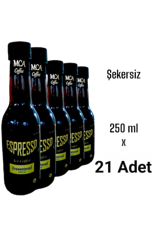 Mca Espresso Soğuk Kahve Şekersiz 250 Ml X 21 Adet