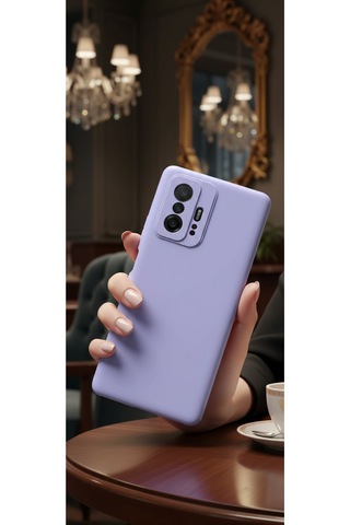 Xiaomi Mi 11t Pro 5g Uyumlu İçi Kadife Kamera Korumalı Renkli Silikon Kılıf