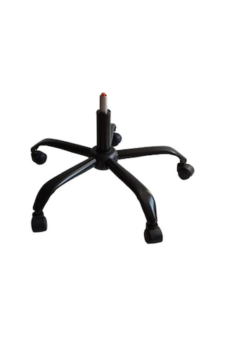 Kamusalmarket Çalışma Sandalyesi Metal Siyah Yıldız Ayak Pistonlu