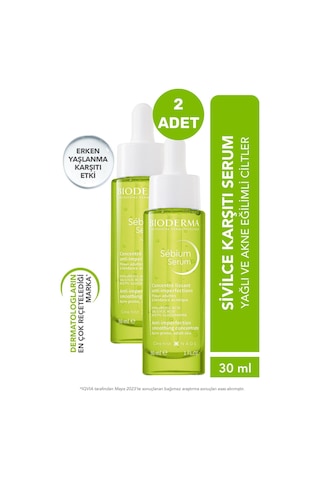 Bioderma Sebium Yağlı ve Akneli Ciltler İçin Sivilce Karşıtı Serum 2 x 30 ML