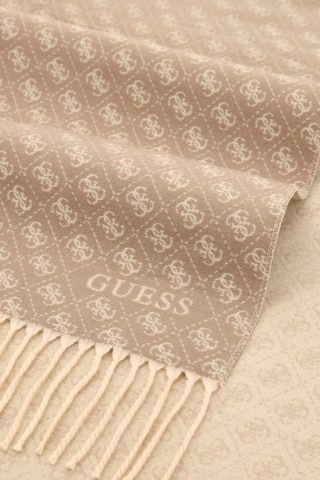 Guess 4g Logolu 60 X 190 Cm Şal Aw5663vıs03 Kadın Şal Aw5663 Vıs03 Tmu Bej