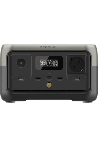 EcoFlow - RIVER 2 Taşınabilir Güç Kaynağı- 256Wh Kapasite, 300W (X-Boost 600W) Çıkış