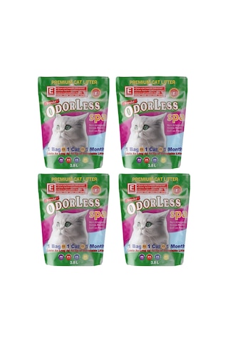 Freshy Odorless Ekstra 4 Aylık Kristal Kedi Kumu 4 x 3800 ML
