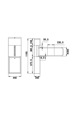 Perkotek Avax V90 Vıp Turnike Sistemi Camlı Lüks Hızlı Geçiş Turnikesi