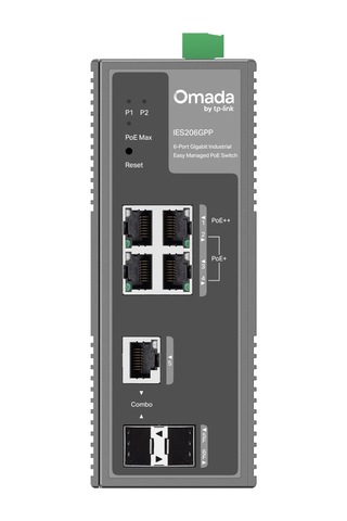Omada Ies206gpp Industrial, 6 Port Gigabit, 1port Poe++, 3 Port Poe+, 1 Port Gigabit Combo Sfp, 120w, Yönetilebilir, En