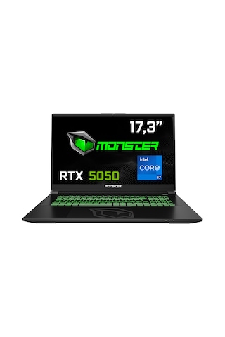 Monster Abra A7 V16.2.5 Intel Core i7 13700HX 32 GB 1 TB SSD 8 GB RTX 5050 17.3" W11H FHD Oyuncu Dizüstü Bilgisayarı