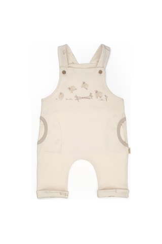 Bebek Salopet %100 Organik Pamuk, Bebek Ve Yenidoğan Serisi - Csy8183 Ekru