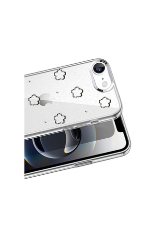 Apple Uyumlu iPhone 16e Uyumlu Fiyonk Desenli Kapak - Desen 2 Renkli