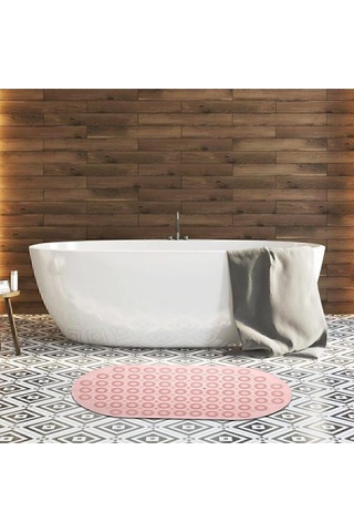 Dln Shop 2 Adet Massage Bath Math Banyo & Duş Kaydırmazı Pembe Renk Masajlı Model Banyo Paspas V-142 Pembe