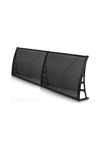 Lotus Kapı Pencere Üstü Pratik Sundurma 70x240 - Siyah Siyah