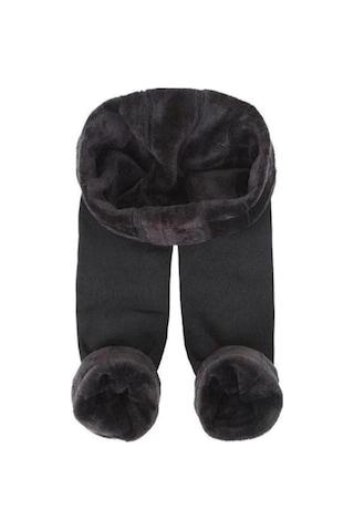 Filemingo Kadın Siyah Içi Peluş Termal Taytsiyahl/Xl Siyah