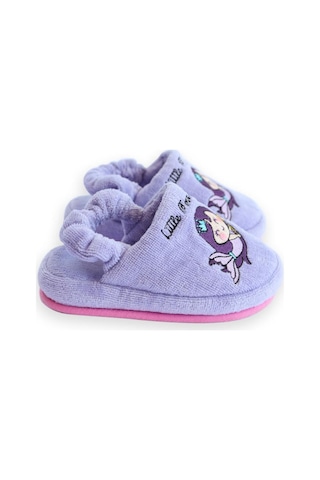 Milk & Moo Milk&moo Çocuk Ev Terliği Pırıltılı Deniz Kızı Mor