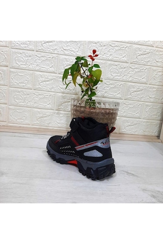 Abay 5353 Siyah-kırmızı Kaymayan Cırtlı Erkek Çocuk Bot 001