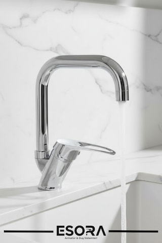 Krom Köşe Mutfak-banyo-lavabo Bataryası Çeşmesi Musluğu 3'lü Set