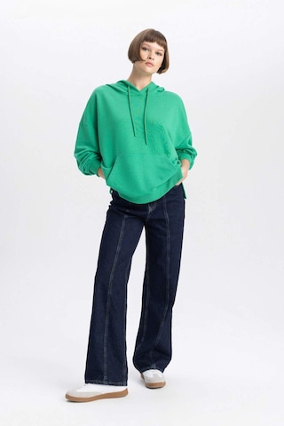 Defacto Oversize Geniş Kalıp Polo Yaka Sweatshirt B7834axnsgn48 Yeşil