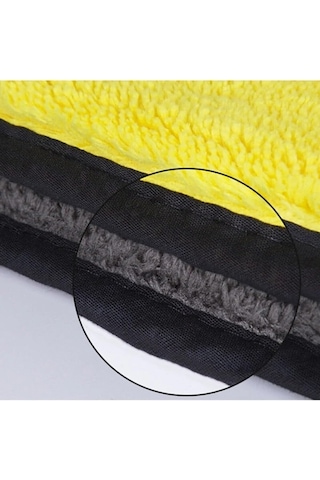 Oto Araba Yıkama Kurutma Eldiveni Mikrofiber Araç Yıkama Silme Eldiveni Araba Yıkama Bezi Sarı