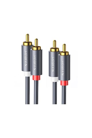 Ugreen 2rca To 2rca Ses Kablosu, 1 Metre, Antrasit, 30747