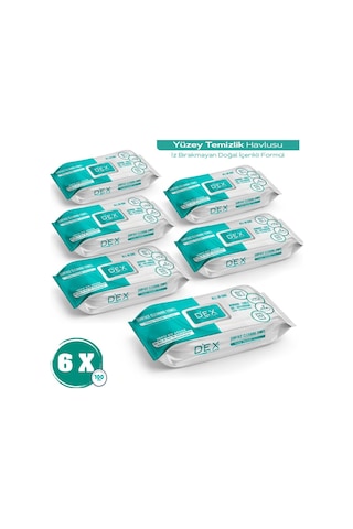 Dex Clean Yüzey Temizlik Havlusu 100'lü x 6