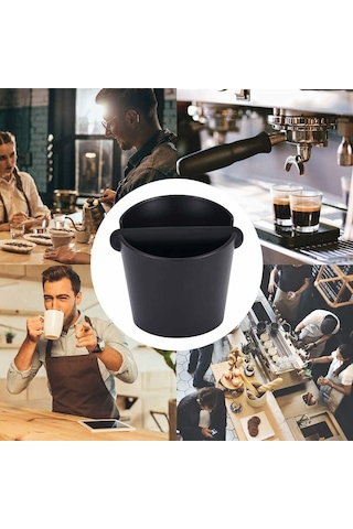 Ranyeek Espresso Çöp Kutususu - Abs Malzeme, Anti Kayma, Büyük Kapasite, Kahve Tüketiminde Kolay Atım, Ev Ve Cafe Kullanıma Uygun Mor, 12.2 Cm Diğer
