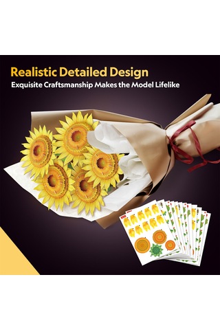 Büyük Ayçiçeği Buketi 3d Puzzle P866h