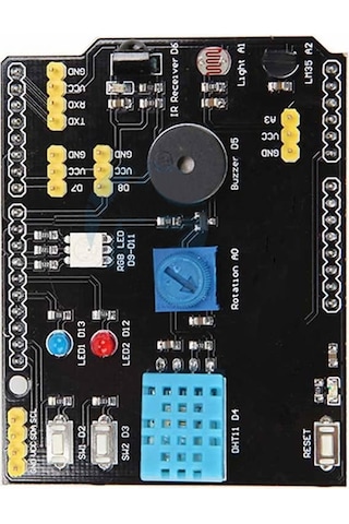 Arduino Sensör Shield Çok Fonksiyonlu Sensör Kartı Dht11 Lm35 Ldr