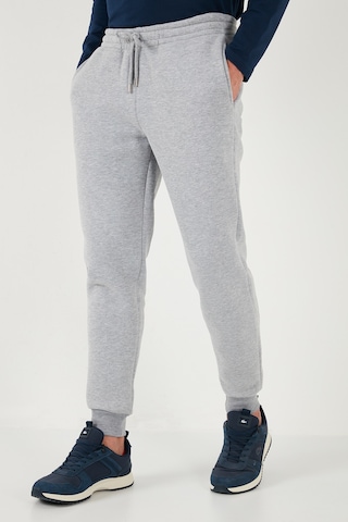 Buratti Pamuklu Regular Fit Normal Bel Cepli Erkek Eşofman Altı 5908060 Gri Melanj