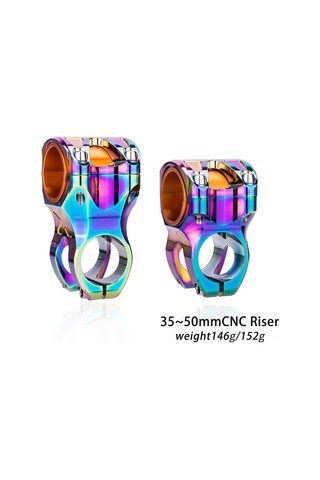 Jeemson Mtb Jant Kolunu Cnc Alüminyum 7075 Kolu 31.8mm Çap 35mm Uzunluk Sağlam Dayanıklı Bisiklet Aksesuarı