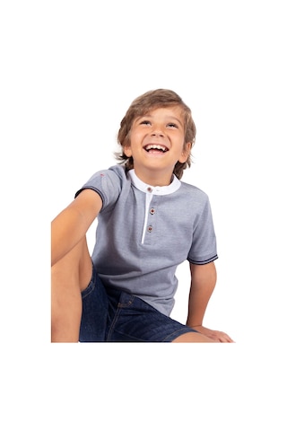 Erkek Çocuk Polo T-shirt - Seldon 001 Gri