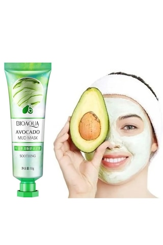 Bioaqua Avokado İçerikli Arındırıcı ve Nemlendirici Çamur Kil Maskesi 50 G