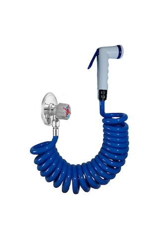 Plasyay Spiral Şattaf Başlıklı Taharet Matik 3/8 Somunlu 3.5 Metr