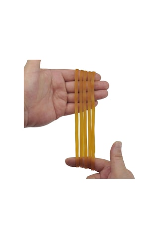 Ekoset 180X5Mm Geniş Kauçuk Paket Ambalaj Kasa Lastiği 100 Adet