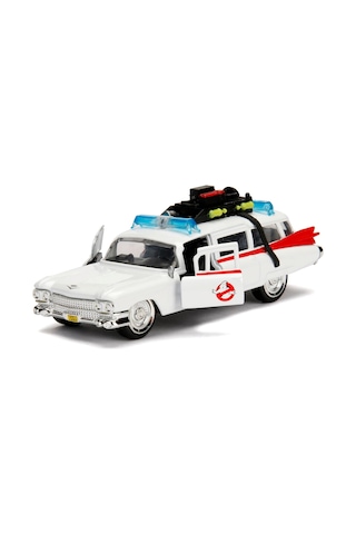 Ghostbusters Ecto-1 Jada 1:32 Die-cast Metal Açılır Kapı Koleksiyon Hayalet Avcıları Arabası 13 Cm