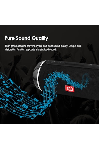 Springsun T&g 116 Taşınabilir Kablosuz Bluetooth Hoparlör 10w Stereo Subwoofer Açık Hava Sıçrama Geç