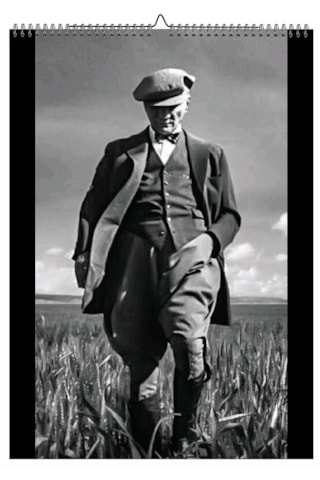 Mustafa Kemal Atatürk Fotoğraf Kağıdına Baskılı Poster Spiralli Ve Askılı 6 Sayfa