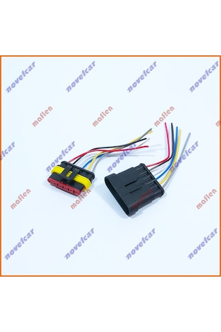 Maflen Su Geçirmez Hazır Bağlantı Soket 6pin Dişi erkek Set-s2931