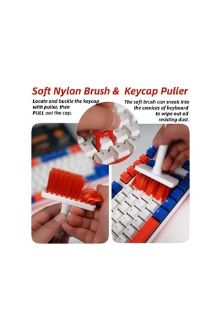 Temizleme Fırçası, 5'i 1 Arada Klavye Temizleme Seti, Çok İşlevli