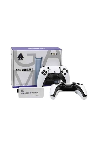 4k Hd Görüntü Kaliteli Retro Game Stick 20000 Oyunlu Çift Kollu Beyaz Game Stick Tkdytgss84s9tyhnooı