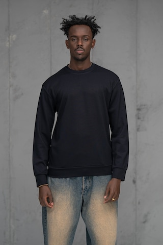 Fbı Slimfit Modal Kumaş Baharlık Sıfır Yaka Likralı Sweatshirt Lacivert