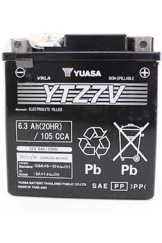 Yamaha N-max 125-150-155 Tricity 125-150 Delight 125 - Yuasa Ytz7 Yamaha N-max 125-150-155 Tricity 125-150 Delight 125 - Yuasa Ytz7
