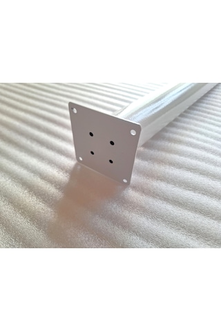 4 Adet-metal Konik Ayak-masa Ayağı-beyaz Renk-73.5cm- Açılı Ayak Boru Çapı 5.1cm