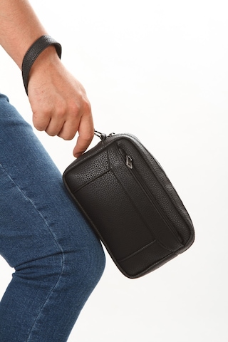 Newish Polo Erkek El Askılı Portföy Clutch El Çantası New256 - Siyah