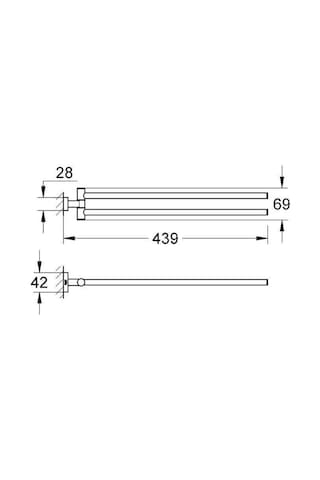 Grohe Essentials Cube Havluluk Krom