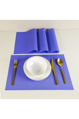 Maxstyle Harmony Bluebell 4 Parça Amerikan Servis Seti 30x45 Cm Renkli