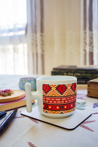 Habb T Kulplu Seramik Kupa Bardak