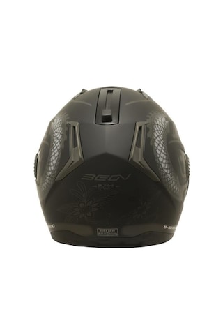 Beon B700 Dragon Çene Açılır Vizörlü Kask Gri - Siyah