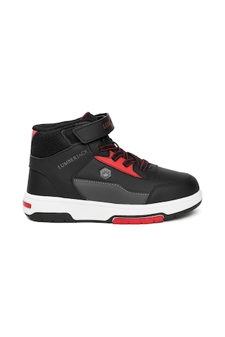 Lumberjack 101887090 4w Nitra Hi 4pr Filet Erkek Çocuk Hi Sneaker Siyah - Kırmızı-siyah - Kırmızı Siyah - Kırmızı